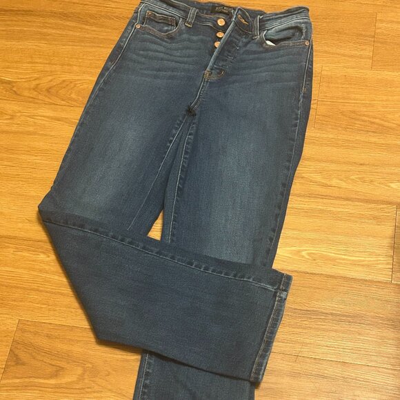 Judy Blue Denim - Judy Blue Straight Leg Button Fly Size 5/27 High Waist Stretch